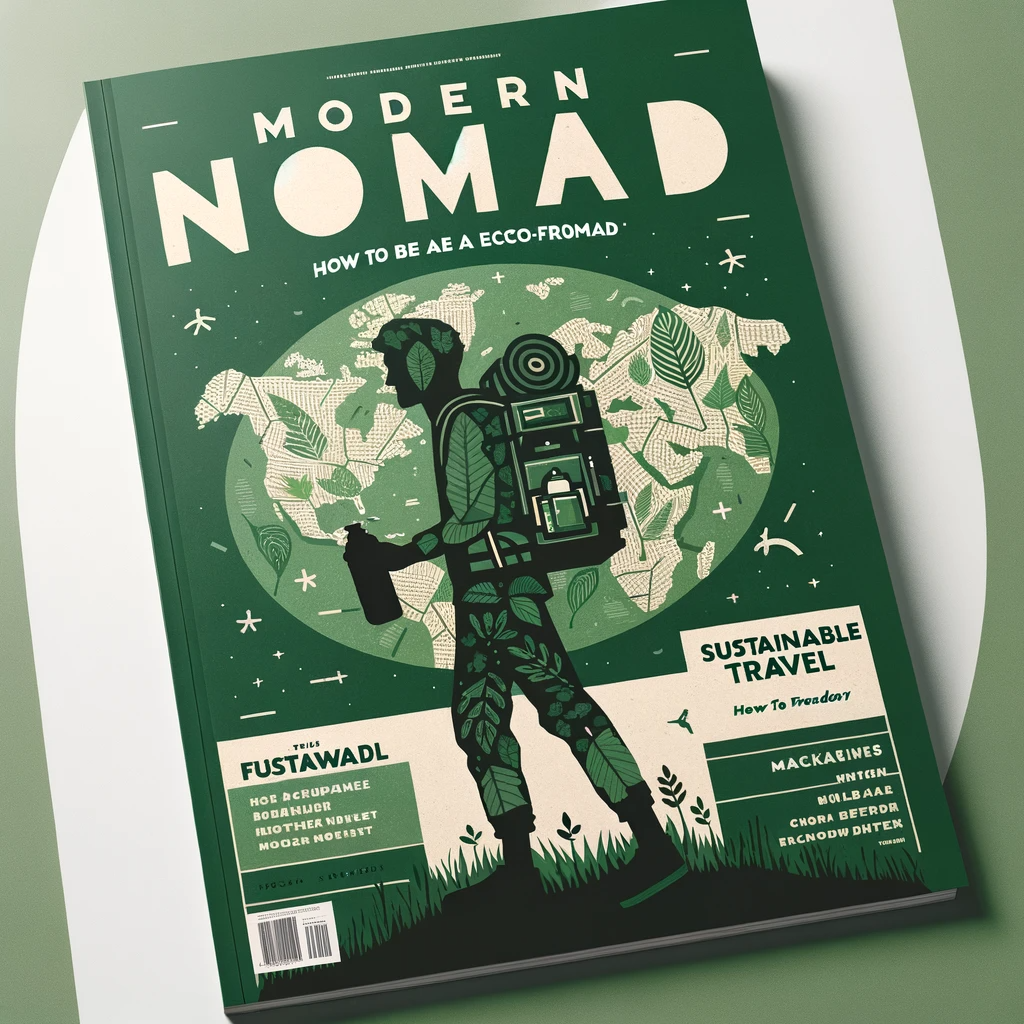 An interior page of Modern Nomad Magazine